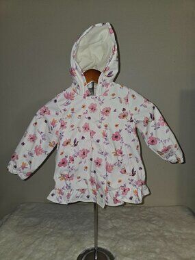 ~SPRING~ Little Me Toddler Floral Raincoat (3T)